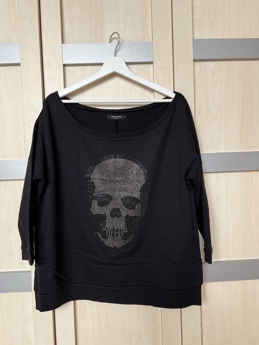 Czarna bluzka z rękawkami 3/4