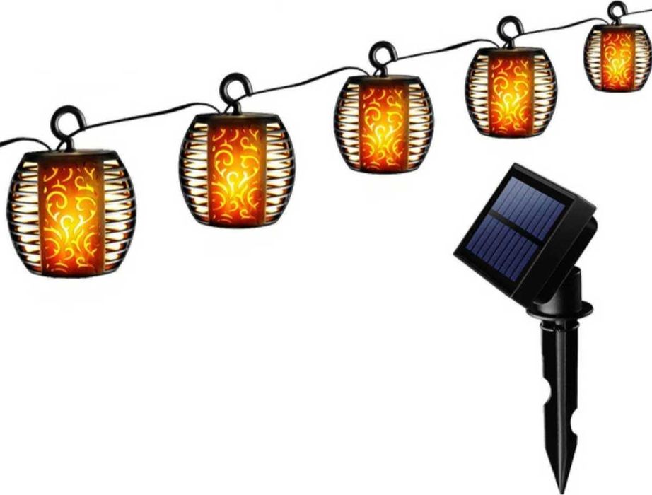 lampa solarna  KULE OGNIOWE 7CM 5SZT
