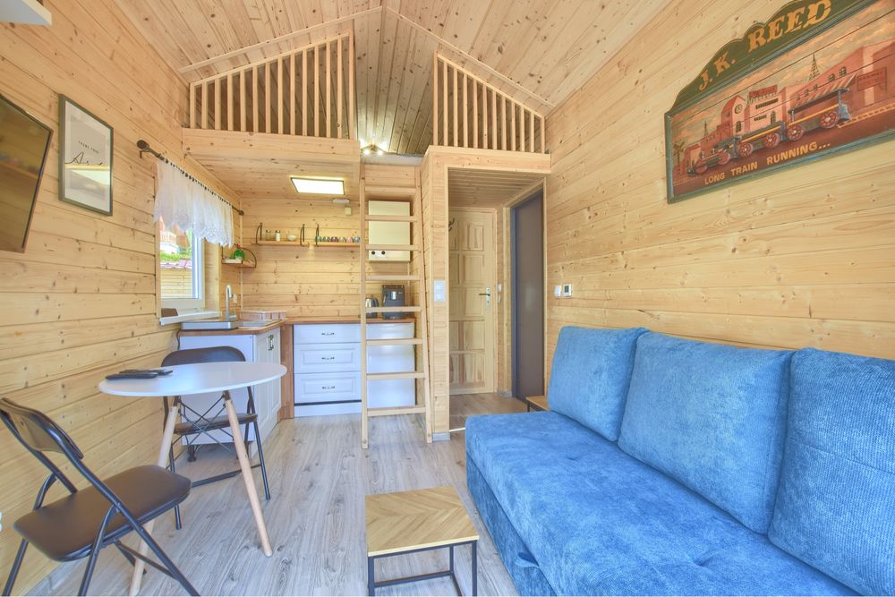 Domek z jakuzzi w górach