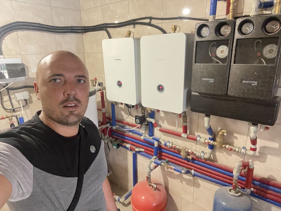 Монтаж водяного теплого пола!!