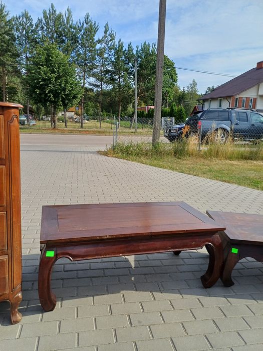 Drewniana lawa kawowa