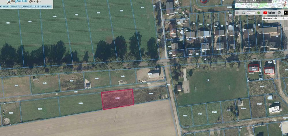 Działka budowlana Mełpin blisko jezior 1261m2