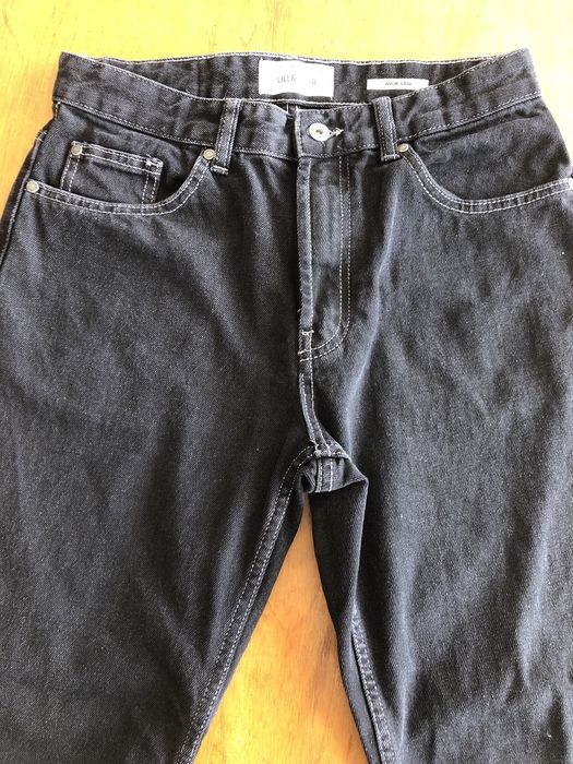 Calças de ganga pretas, tamanho 38, Pull&Bear.