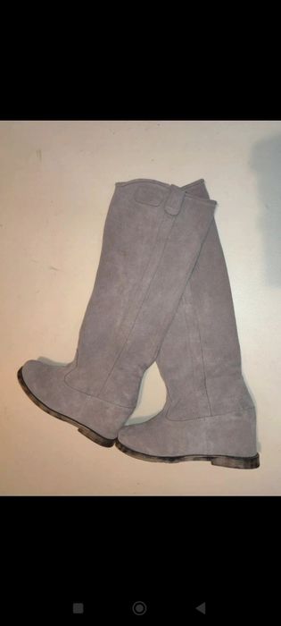 Beyco A.Pisarek rozmiar 38 wiosenne sztyblety skórzane zamszowe kozaki