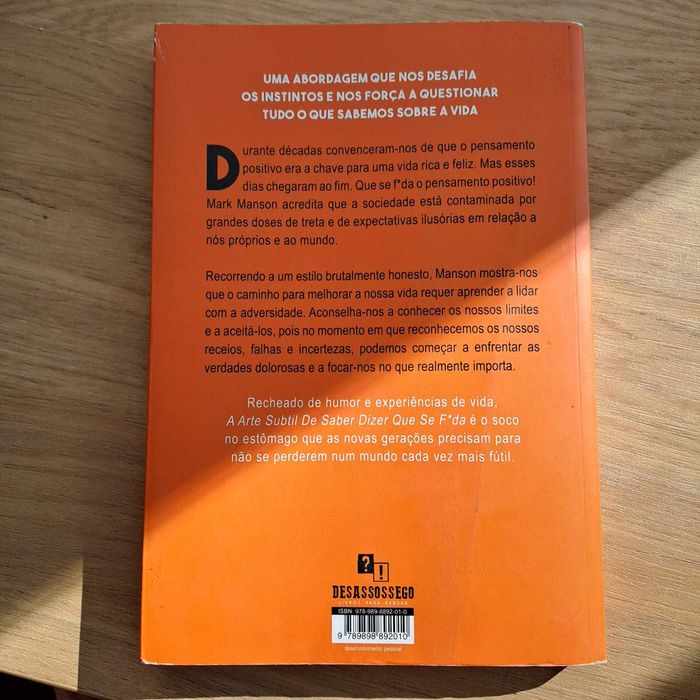 A arte subtil de dizer que se f*da