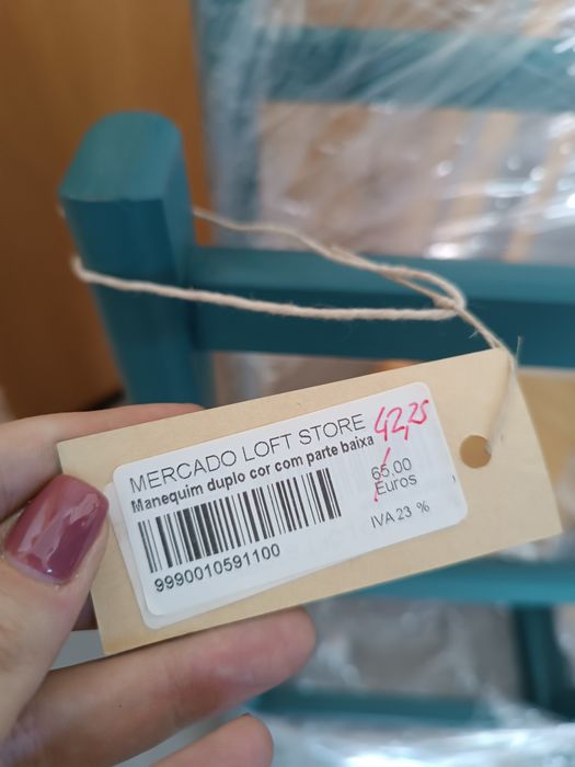 (Promo NATAL) Baú azul / manequim duplo azul