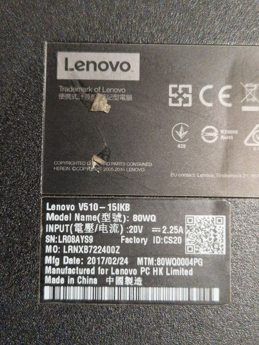 Lote computadores Lenovo v510 para peças