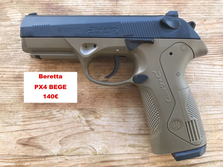 Pistolas Pressão de ar CO2 Blowback Beretta PX4 - GLOCK 17 GEN5 CHUMBOS - SwissArms PT92 METAL Automática