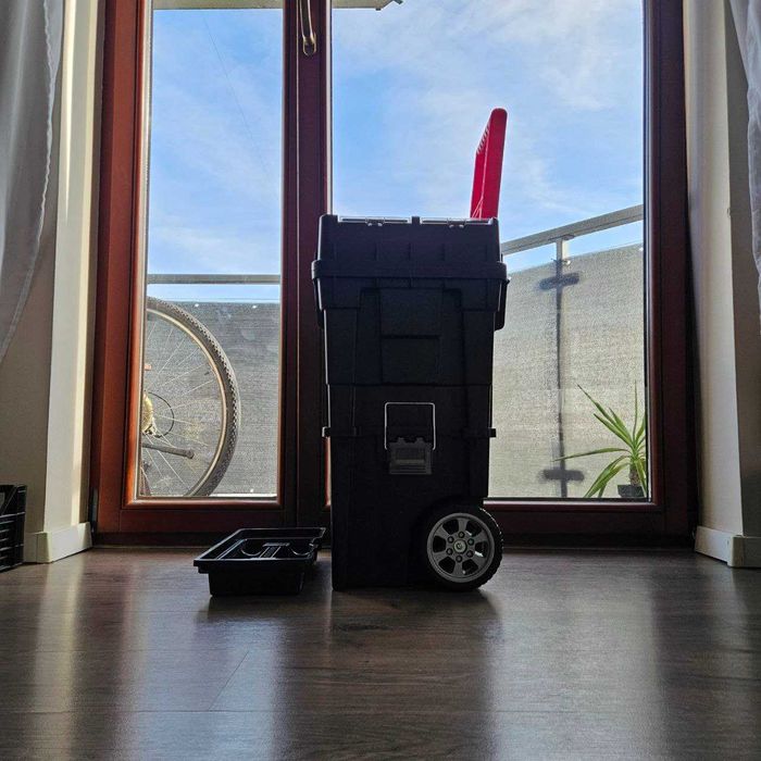 3w1 XXL Mocna Skrzynka Narzędziowa Na Kółkach Modułowa + GRATIS Tacka