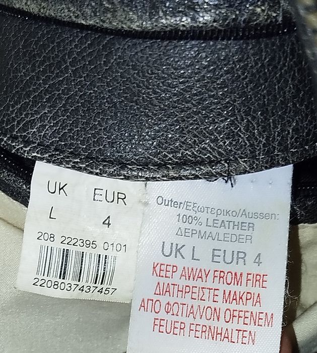 Куртка кожаная мужская River Island р. L-XL