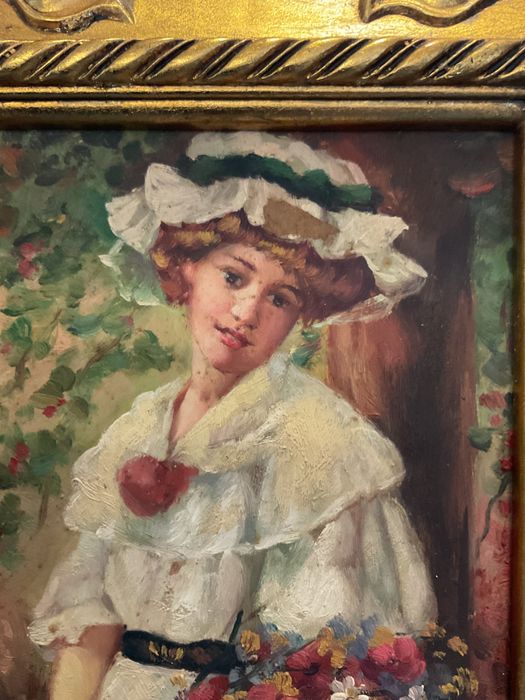 Pintura oleo on board assinada 20x25 cm