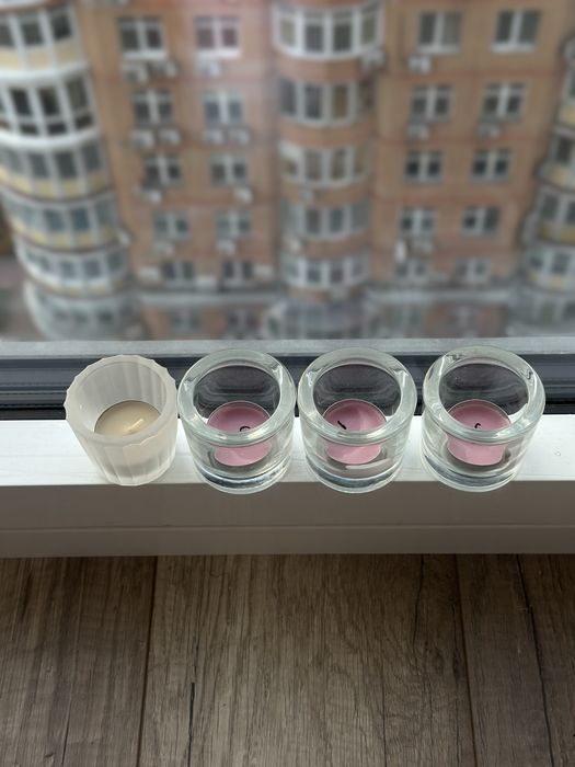 Подсвечник для греющей свечи 11 см, стеклянные подсвечники