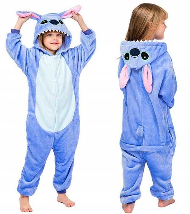Strój Kigurumi piżama Stitch kostium na bal przebierańców rozm.116/122