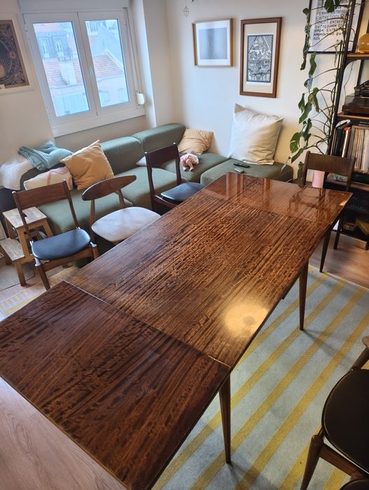 Mesa Olaio Vintage pés de palito extensível