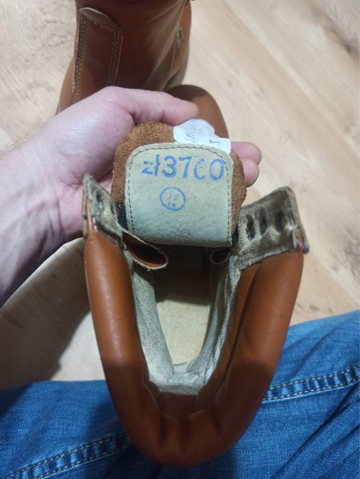 Nowe buty PRL 1985 rok skora brąz