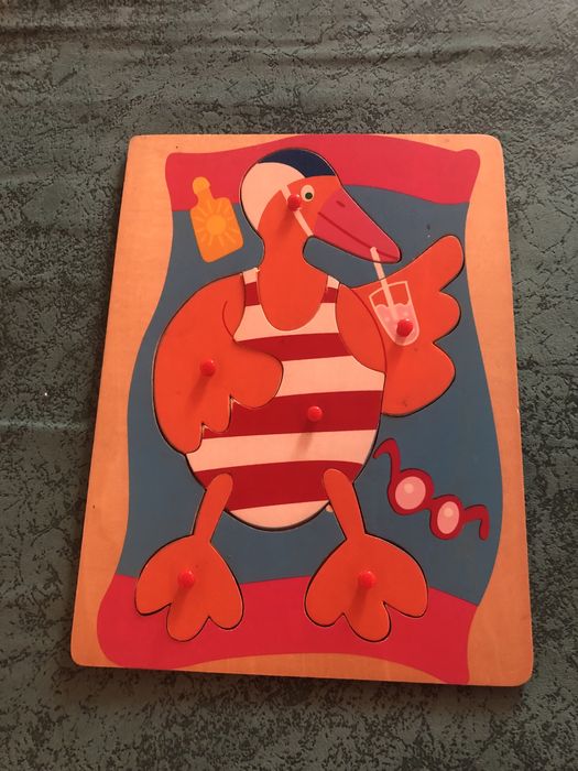 Деревянные пазлы для развития логики у реббенка