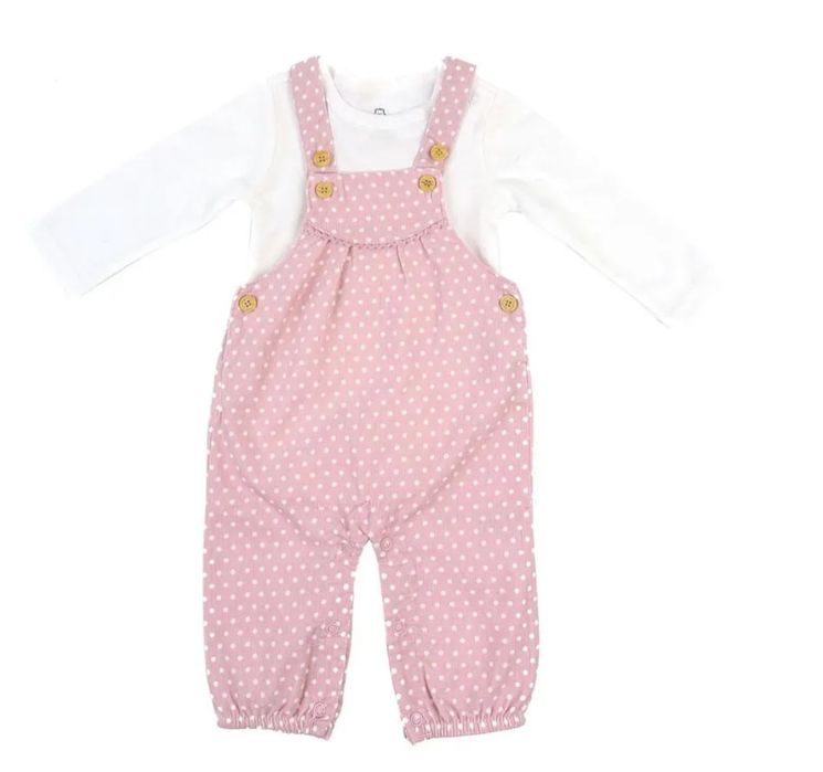 Komplet 74cm  spodnie ogrodniczki i body 6-9m Nowe  bawelna
