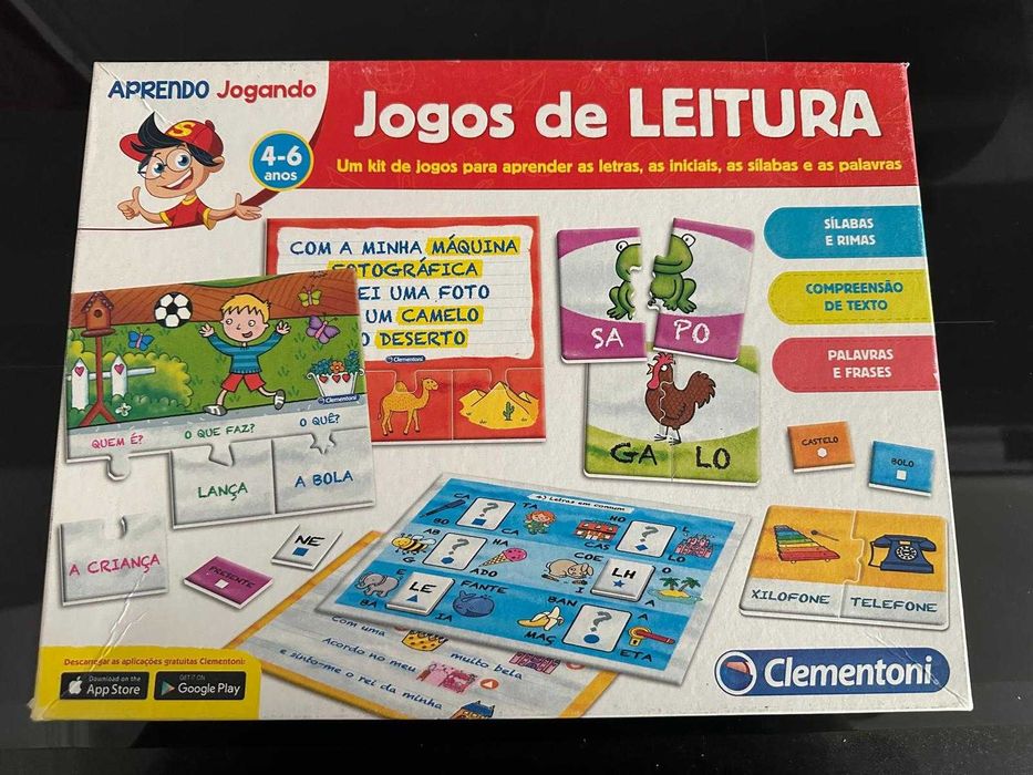 Jogo Educativo / didático: "Jogos de Leitura" - Clementoni