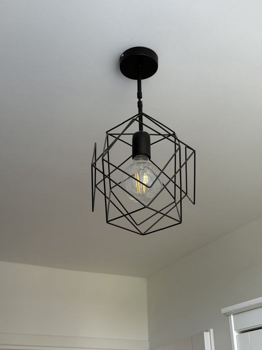 Lampa industralna  w stylu loft z żarówką