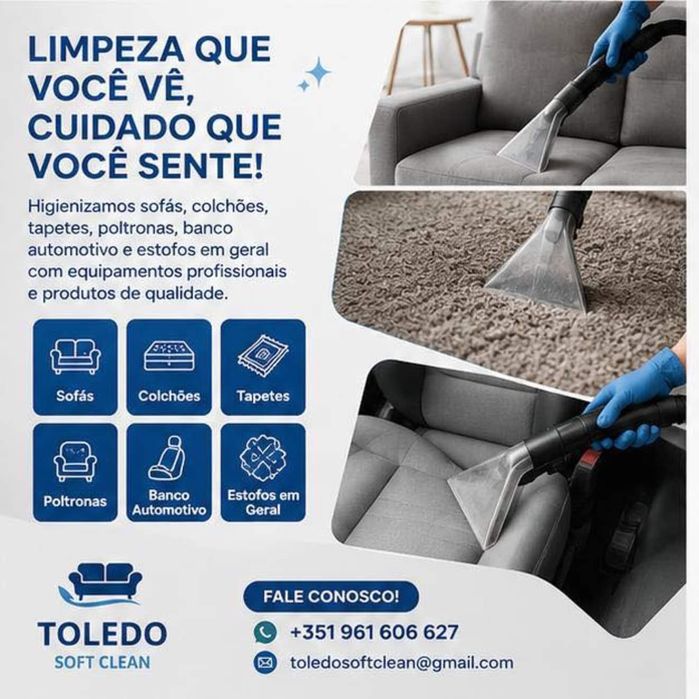 Higienização de Sofás, Colchões, Tapetes e Estofos | Toledo Soft Clean