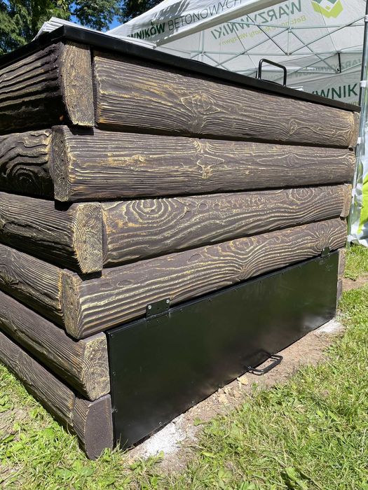 Kompostownik ogrodowy, duży kompostownik betonowy, kompostowniki