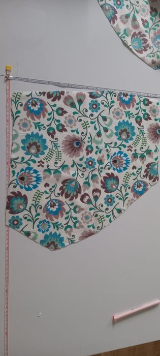 Welur tapicerski kwiaty łowickie na nerki torby plecaki