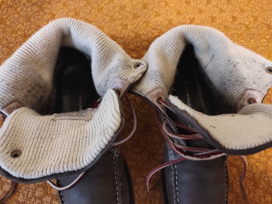 Ботинки зимние "TOMMY HILFIGER", 100 %оригинал, нат. кожа, р. 42