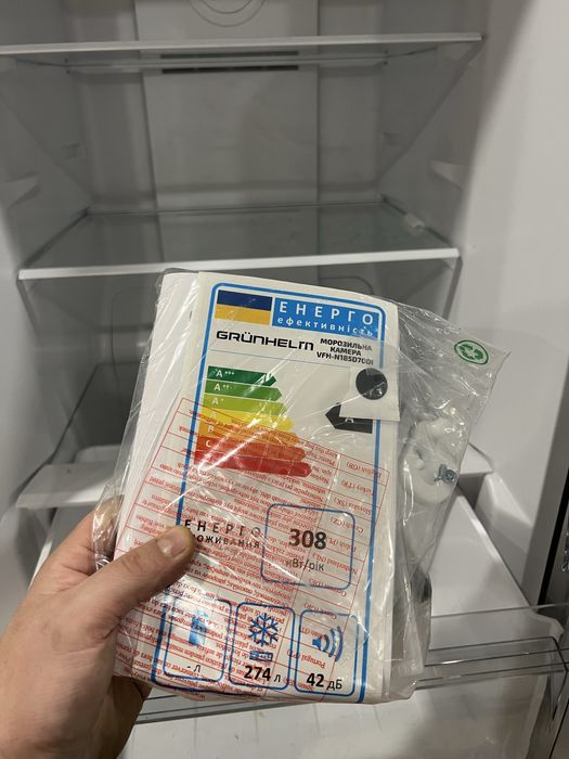 Морозилка морозильна камера GRUNHELM VFH-N185D70I НОВА