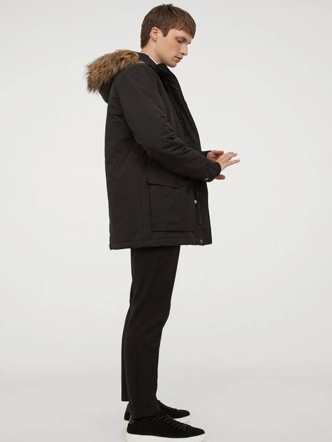 Чоловіча парка H&M, демісезонна парка на синтепоні