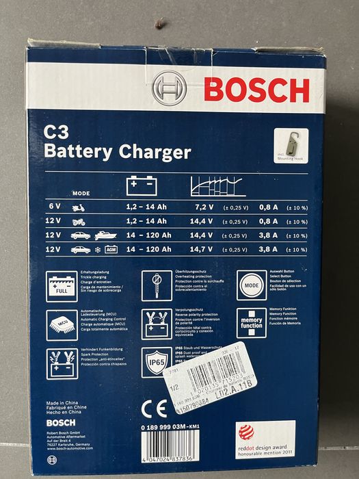 BOSCH Carregador Baterias C3 - 6/12V