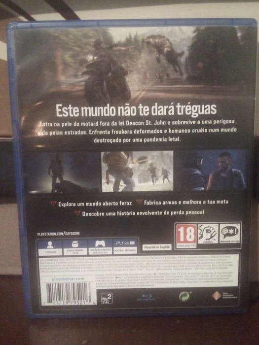 Jogo para a PlayStation 4 " Days Gone " em bom estado