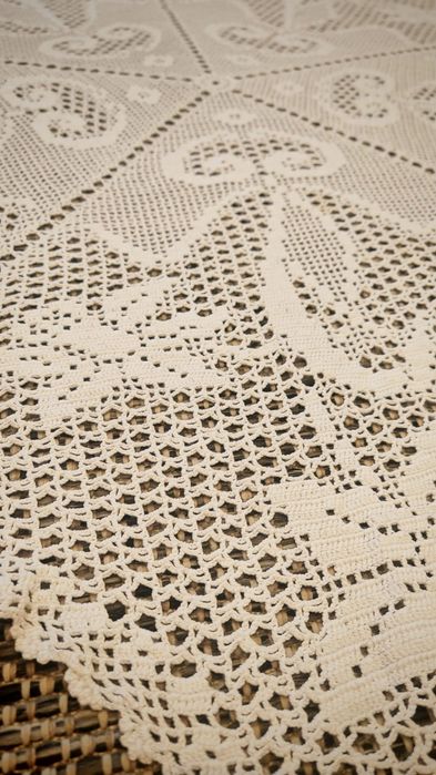 Serweta szydełkowya okrągła