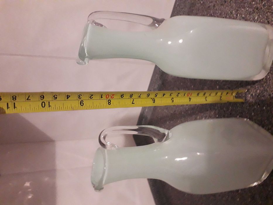 Szkło ozdobne, karafka błękitna