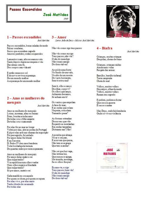 José Matildes	- - - - -	Passos Escondidos	- - - - -	EP