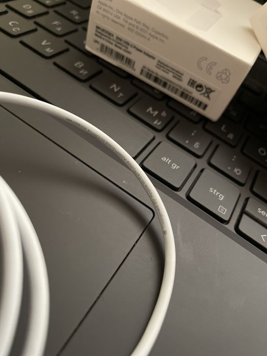 Оригінальна Швидка Зарядка iPhone, Айфон, Блок USB-C 20W, OEM + Кабель