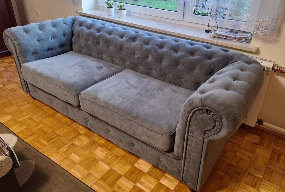 Nowa Kanapa Sofa wzór Chesterfield