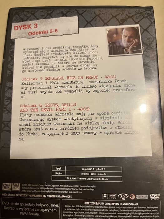 Skazany na śmierć Prisonbreak s1 DTT