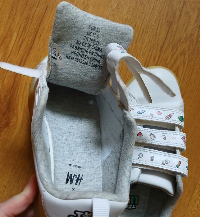 Туфлі шкіряні cвітяться, кросівки, кеди H&M 29р. 18см. Ідеальний стан.
