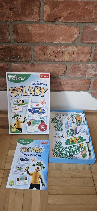 Zestaw edukacyjny 5 szt cyferki literki sylaby alfabet układanka