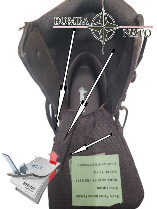 Берці Bates Brown Patrol. Англія, оригінал.