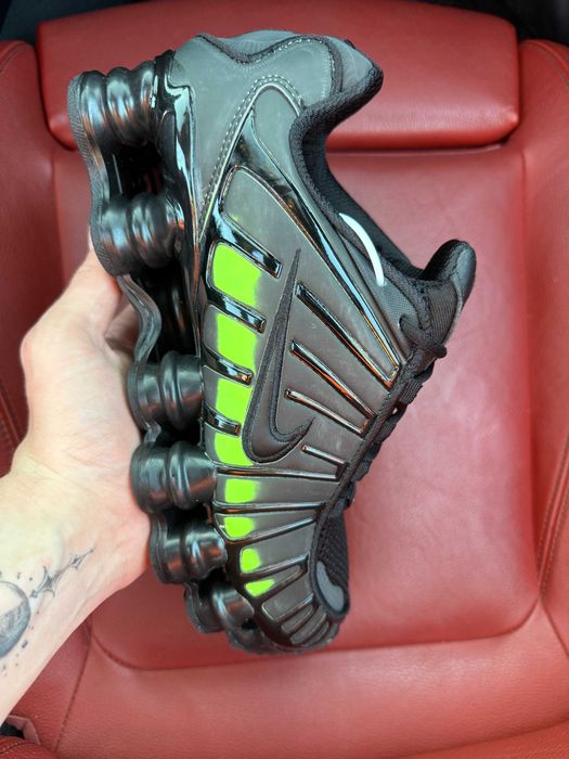 (ОПЛАТА ПІСЛЯ ОГЛЯДУ)Nike Shox TL Black Thermoreactive Green Найк Шокс ТЛ Чорні термоактивні зелені