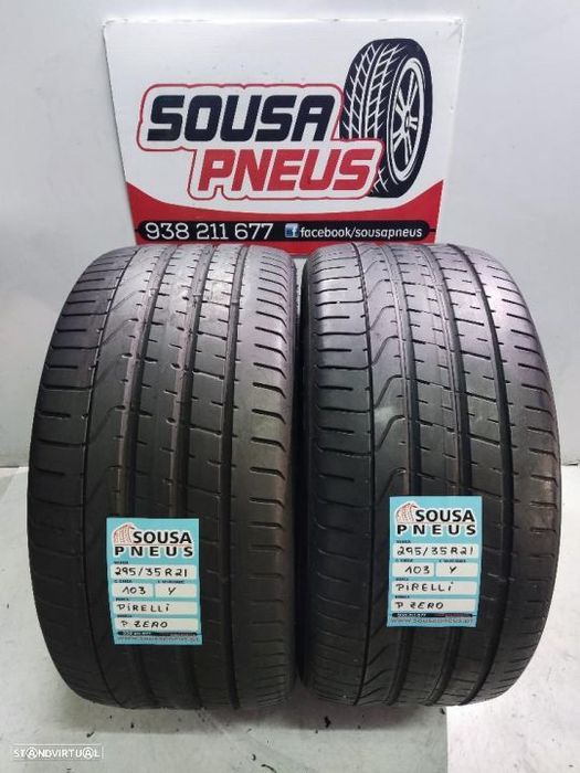 2 pneus semi novos 295-35r21 pirelli - oferta dos portes