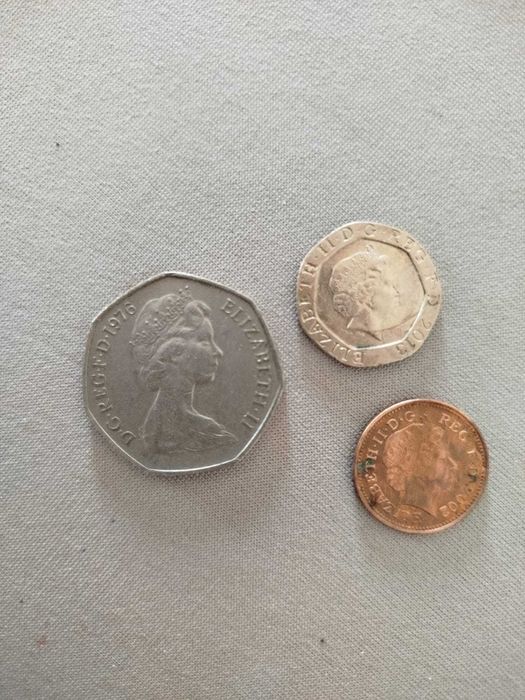 Moedas antigas da Gra-bretanha inglaterra