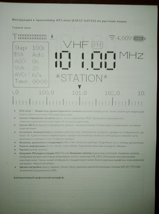 Радиоприемник ATS - mini Si4732