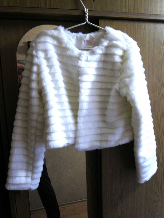 Накидка на весільню сукню. НОВА. Біла. Під норку.