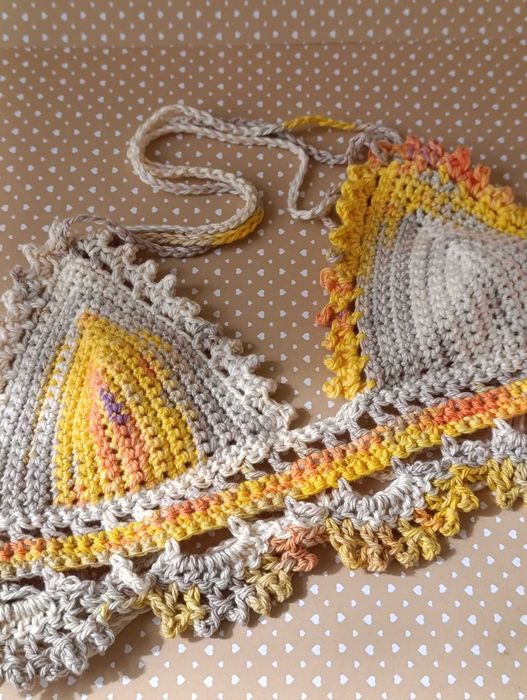 Bralette verão / Top de verão / Festival / feito à mão