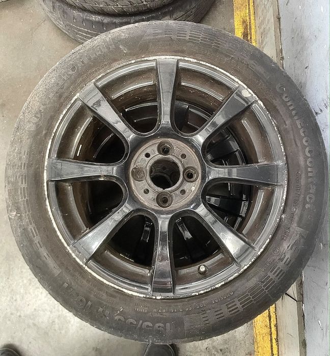 Jantes Originais Fiat 500 / Abarth 16" (Furação 4x98) + Pneus Continental