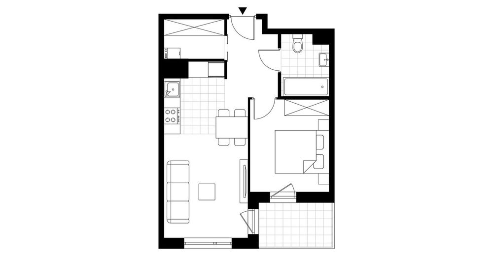 2-pokojowe mieszkanie 41m2 + loggia Bez Prowizji