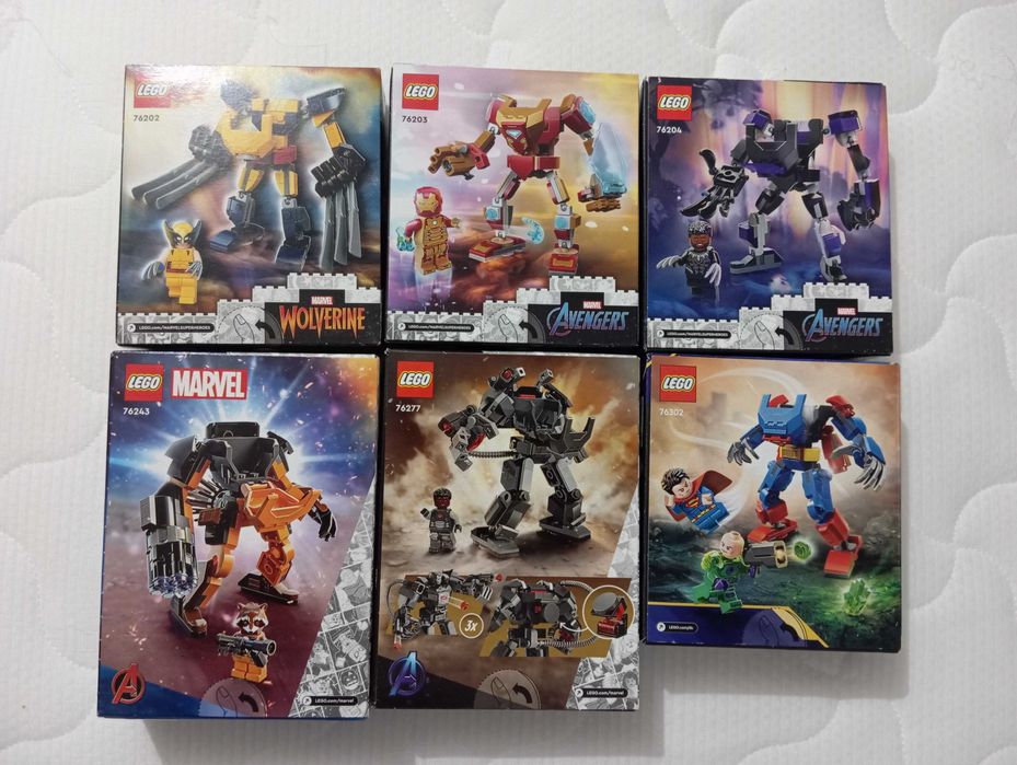 Lego Marvel/DC - 76202 + 76203 + 76204 + 76243 + 76277 + 76302