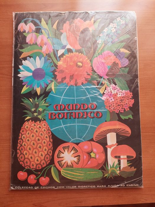 Caderneta cromos mundo botânico completa.